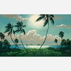 Harold Newton, Windy Morning, Indian River, Oil
