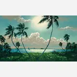 Harold Newton, Windy Morning, Indian River, Oil
