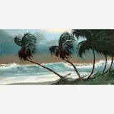 Alfred Hair, Ocean Palms, Oil