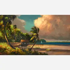 Harold Newton, Upshore Sunset, Oil