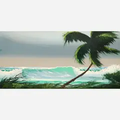Breaking Waves by Alfred Hair, Oil, sold Aug 2025