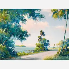 Sam Newton, Indian River Drive, Oil on Masonite