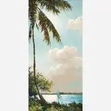 Harold Newton, Sailing on the Indian River, Oil on board