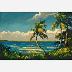 Harold Newton, Indian River, Oil on canvas