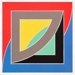 Frank Stella, River of Ponds III, 1971 Nine-plate, color lithograph