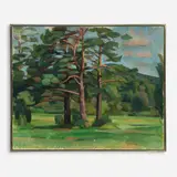 Wilbur Niewald, Trees at Norfolk, 1981, Oil on canvas