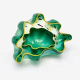 Dale Chihuly, Two-piece seagreen macchia seaform, 2005 Art glass 7 1/4" x 10 1/4" x 7" The artist's signature is etched to the underside of the smaller piece. Comes with an, acrylic