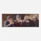 Jose Antonio Gomez Hernandez, Four Boys, 2004, Oil on canvas