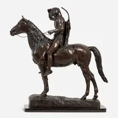 Cyrus Edwin Dallin, The Scout, Patinated bronze