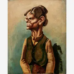 Thomas Hart Benton, Character Study of an Old Woman, 1926, Oil on canvas