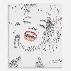 Craig Alan, Populus: Marilyn (Laughing), Mixed media on canvas