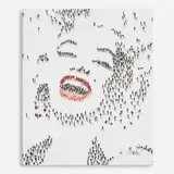 Craig Alan, Populus: Marilyn (Laughing), Mixed media on canvas