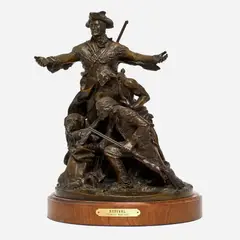 Stanley Wanlass, Arrival, 1980, Patinated bronze