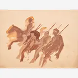 Thomas Hart Benton, Marching Colonial Soldiers, circa late 1920s