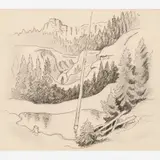 Thomas Hart Benton, Mountain Pool from the Nature Sketchbook