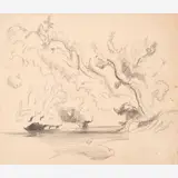 Thomas Hart Benton, Sketch of Current River, circa 1962-63