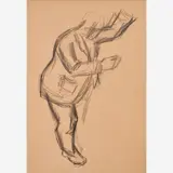 Study of M. E. Benton for the Missouri Mural, 1935-36 by Thomas Hart Benton, Graphite on paper, sold Dec 2023