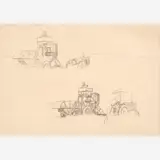 Thomas Hart Benton, Combine Studies, circa 1963-64