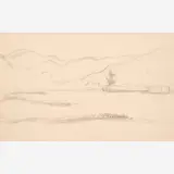 Thomas Hart Benton, View Across Plains from the Nature Sketchbook