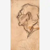 Thomas Hart Benton, Study for a Man’s Head, circa 1930s