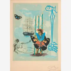 Salvador Dalí, Dream of Freedom, 1978, Color lithograph on paper