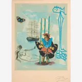 Salvador Dalí, Dream of Freedom, 1978, Color lithograph on paper