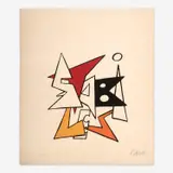 Alexander Calder, Petite Stabile, 1963, Color lithograph