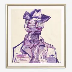 Untitled by Marcelo Eli Sarmiento, 2019, Acrylic and oil, offered Jul 2023
