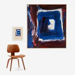 Vibration by Nick Vaccaro, 1963, Oil on canvas, offered Jul 2023