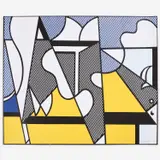 Roy Lichtenstein, Cow Going Abstract #2 Offset, lithograph on paper