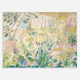 Rebecca Rinearson Wright, Flower Garden, Oil on canvas