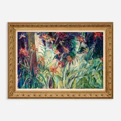 Rebecca Rinearson Wright, Lilies, Oil on canvas