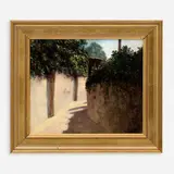Donald Jurney, A Village in the Vaucluse, 1987, Oil on board