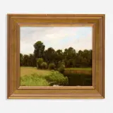 Donald Jurney, Clearing Sky, Ashley Falls, 1988, Oil on board