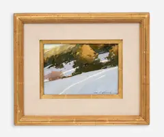 Michael J. Lynch, Bear Creek Shadows, 1985, Oil on canvas mounted on board