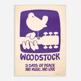 Arnold Skolnick, Woodstock film poster, 1969, Serigraph on paper
