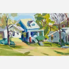 Marleen Stein Gold, East Park View, Oil on canvas