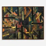 William August Boos, Jr., The City, 1968, Oil on canvas