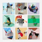 John Larry Thomas, Set of 9 Glimpses [for 2017 HEAP installation], circa 2010s, Acrylic, ink