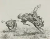 William R. James, In the Saddle with Uncle Bill, Graphite