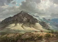 Olaf Wieghorst, His String, Oil on canvas