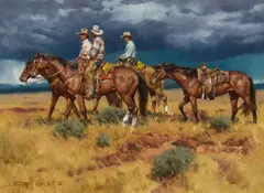 Gary Niblett, After the Wreck, Oil on canvas