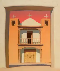 Brett Allen Johnson, Pueblo Chapel, Taos, Oil on linen