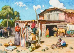 Tim Solliday, Old Hubbell Trading Post, Oil on canvas