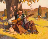 Eric Bowman, A Western Serenade, Oil on linen