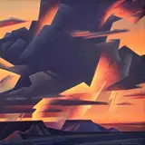 Ed Mell, Evening Storm, Oil on canvas