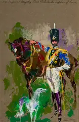 LeRoy Neiman, Czar Nicholas II, Acrylic on paper
