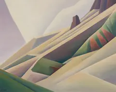 Ed Mell, Slopes, Oil on linen