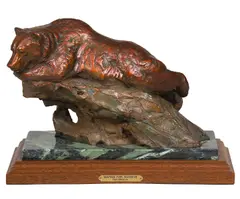 Kent Ullberg, Waiting for Sockeye, Bronze, cast 21/50