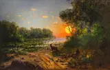 John Fery, End of Day, Oil on canvas